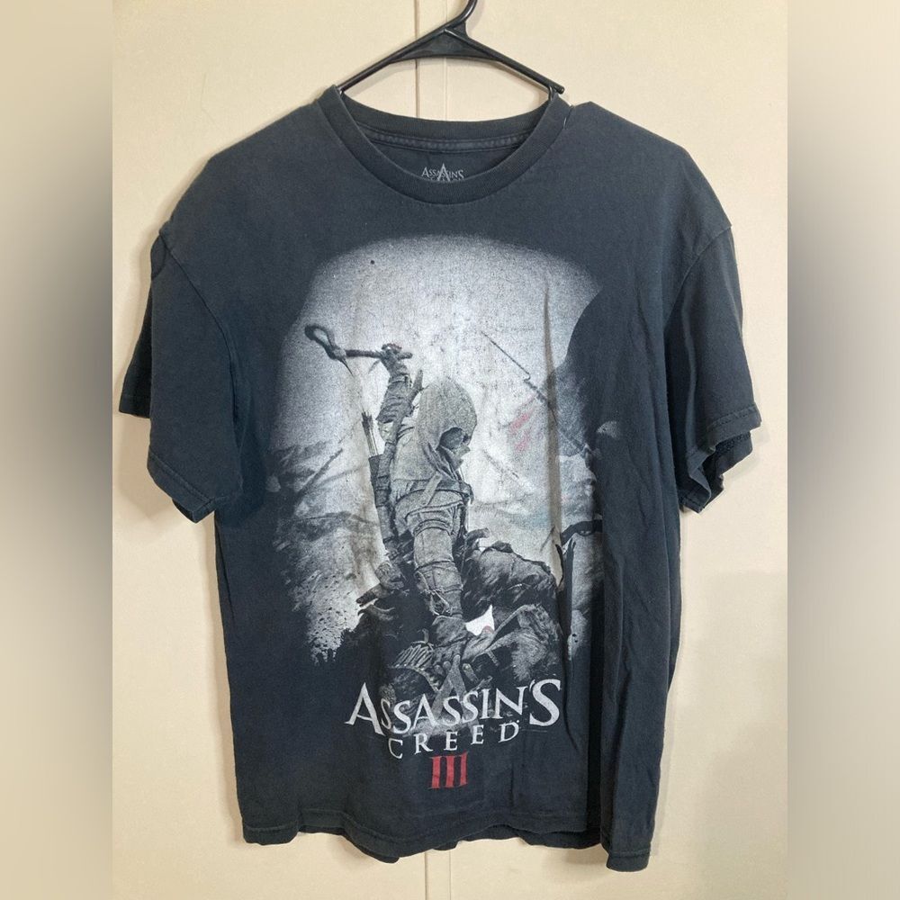 Assassins Creed III Promo T Shirt Black Unisex Size L